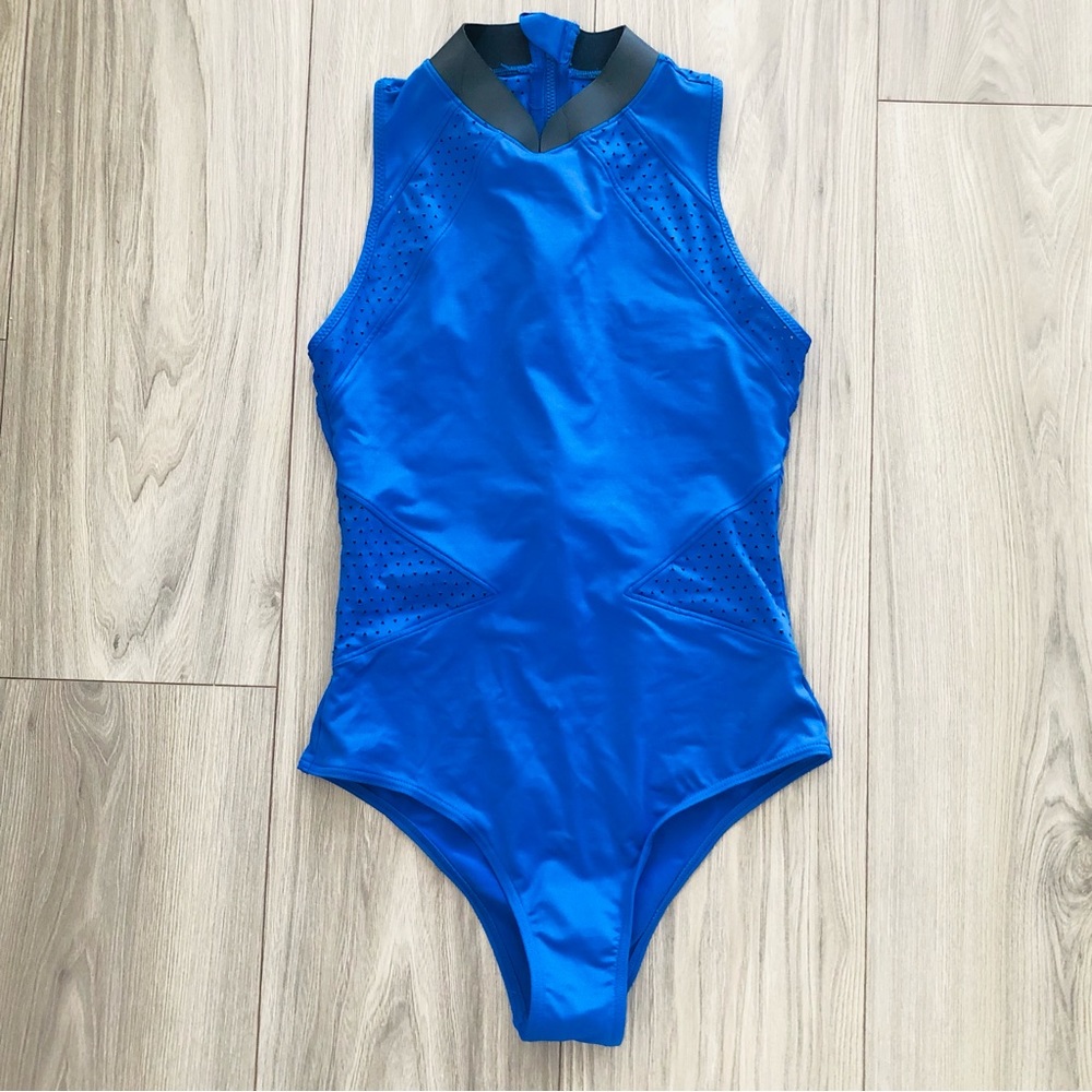 Rip Curl Royal Blue High-Neck One-Piece Swimsuit